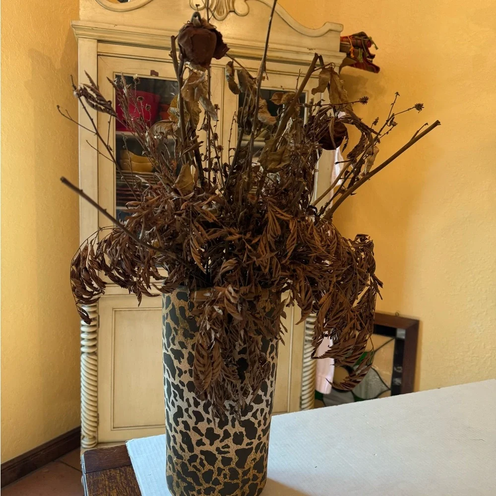 Leopard Print Vase